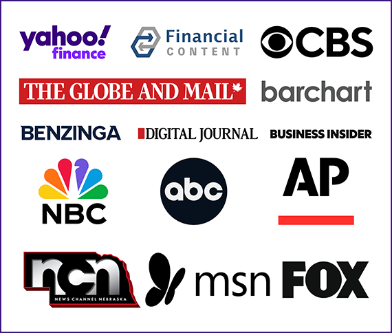 Major media outlet logos